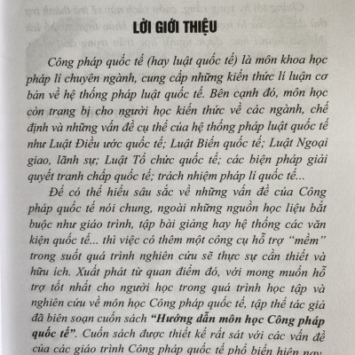 Hướng Dẫn Môn Học Công Pháp Quốc Tế 