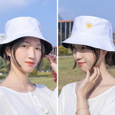 Mũ vành tròn, Mũ Bucket hoa cúc, Nón cụp vành thời trang phong cách cute xinh xắn MD07