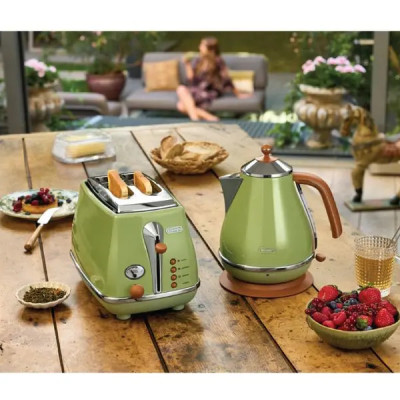 [Hàng chính hãng] Ấm đun nước siêu tốc DeLonghi Icona Vintage KBOV2001 (BG/ GR)