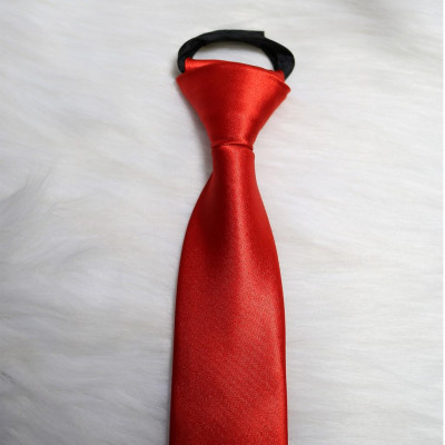 Cà vạt học sinh nam bản nhỏ 5cm style hàn quốc vải phi bóng màu đen KING, caravat công sở giá rẻ C0155