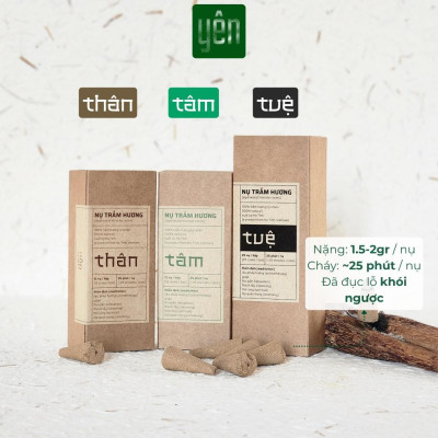 Nụ Trầm Hương Giá Sỉ Yên Loại Thân, Tâm, Tuệ Sạch Tự Nhiên Ít Khói An Toàn Dùng Thiền Thư Giãn