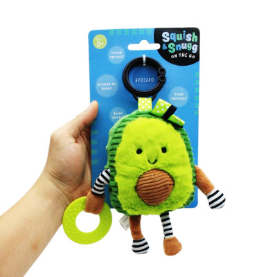 Móc Treo Nhồi Bông Quả Bơ - Squish And Snugg On The Go Avocado