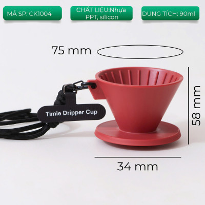 Ly phễu mini Timie Dripper Cup