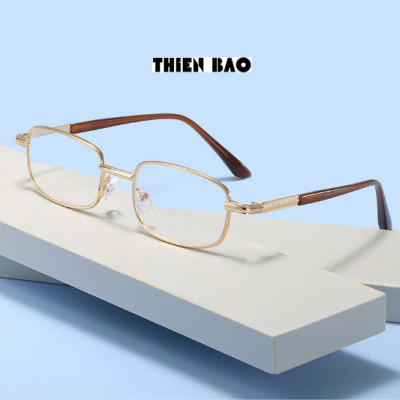Kính lão thị, viễn thị trung niên tròng Thủy tinh chống xước hàng đẹp toàn viền vàng KVN16 GOLD Nam nữ loại I