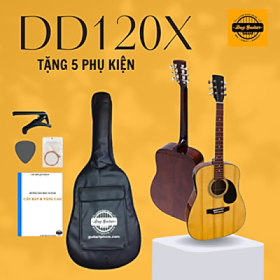 Đàn guitar classic model DD120X có EQ 7545R cho ra âm thanh tốt dành cho bạn tập chơi và sử dụng lâu dài