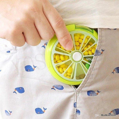 Hộp Chia Thuoc 7 Ngày Hình Quả Cam