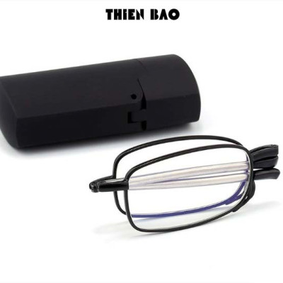 Kính lão thị, viễn thị Nam nữ gọn nhẹ KVN44 tròng Nhật bản gọng rút chuẩn độ cao cấp mini