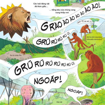 Sách - 24 Giờ Trong Sở Thú - Bìa Cứng