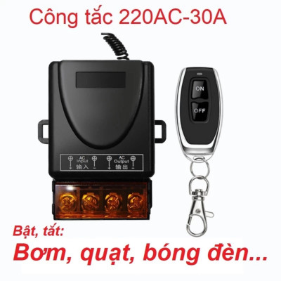 Công Tắc Điều Khiển Từ Xa 220V - 100M 30A: Loại Tốt, Công Suất Lớn, Xuyên Tường