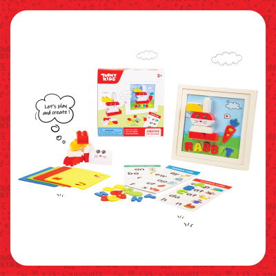 Đồ Chơi Bộ Lắp Ráp Khung Tranh Cá TOONYKIDS - Đồ Chơi Thông Minh Cho Bé - Creative Picture Farme TN00522 [Tặng Kèm Sticker]