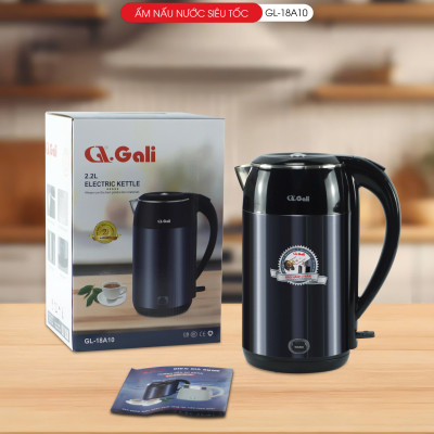 Ấm siêu tốc Gali GL-18A10 dung tích 2.2 Lít. Thiết kế 2 lớp chống nóng, giữ ấm . Hàng chính hãng, bảo hành 24 tháng