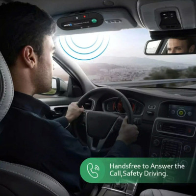 Loại Tốt Nhất Thiết Bị Bluetoo Không Dây Gắn Tấm Che Nắng Ô Tô – Đàm Thoại Rảnh Tay, Lái Xe An Toàn
