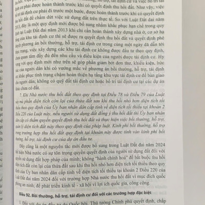 Bình luận khoa học Luật Đất đai năm 2024