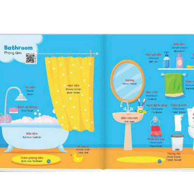 Sách - Bé Học Tiếng Anh Qua Hình Ảnh (1.000+ Từ Vựng Tiếng Anh Đầu Tiên Cho Bé - 28 Chủ Đề - File Nghe QR)