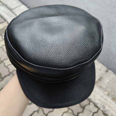 Mũ lưỡi trai nam da bò cao cấp BHY2069 Nón da nam lưỡi ngắn, dễ điều chỉnh