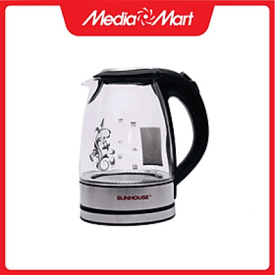 Ấm Siêu Tốc Thủy Tinh Sunhouse SHD1217- Hàng chính hãng