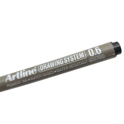 Bút Vẽ Kỹ Thuật 0.6 mm - Artline EK-236-BK - Màu Đen