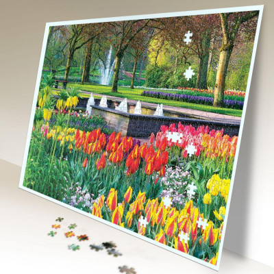 Tranh xếp Hình Tia Sáng Vườn Xuân ( 925 mảnh ghép)