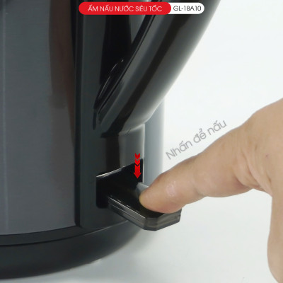 Ấm siêu tốc Gali GL-18A10 dung tích 2.2 Lít. Thiết kế 2 lớp chống nóng, giữ ấm . Hàng chính hãng, bảo hành 24 tháng