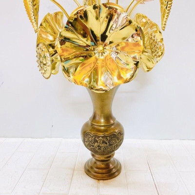 LỌ HOA SEN ĐỒNG CAO 72 CM CHẤT LIỆU BẰNG ĐỒNG  PHONG THỦY TÀI LỘC