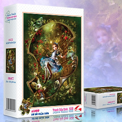 Tranh xếp hình Tia Sáng  Alice ở xứ sở thần tiên ( 108 mảnh)