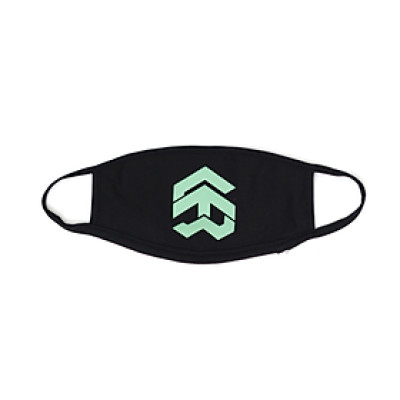 5THEWAY /solid/ Big Logo Mask in BLACK MINT aka Khẩu Trang Đen