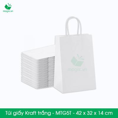 MTG5 MTG5T - COMBO 100 TÚI GIẤY KRAFT - 42x32x14 cm