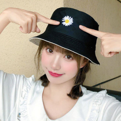 Mũ vành tròn, Mũ Bucket hoa cúc, Nón cụp vành thời trang phong cách cute xinh xắn MD07
