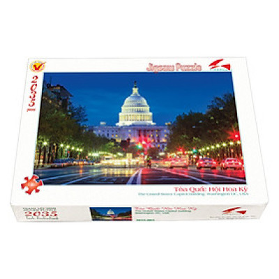 Tranh xếp Hình Tia Sáng  Tòa Nhà Quốc Hội Hoa Kỳ Tia Sáng (2035 Mảnh Ghép)