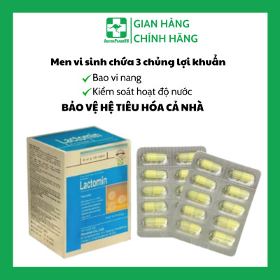 Combo 2 Lactomin Hàn Quốc (Viên) - Giảm Rối Loạn Tiêu Hóa, Tiêu Chảy, Táo Bón, Phân Sống, Cân Bằng Hệ Vi Sinh Đường Ruộ
