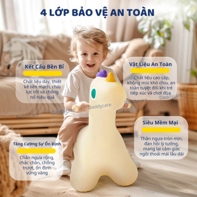 Thú nhún cho bé loại to bơm hơi Mideer Sensory Training Joy Bounce Jumper Pony