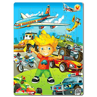 Xếp hình Tia Sáng THẾ GIỚI ĐỒ CHƠI (30 Mảnh Ghép) - Tặng kèm tranh tô màu cho bé