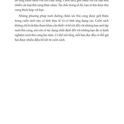 100 Mẹo Nuôi Và Chăm Sóc Thú Cưng