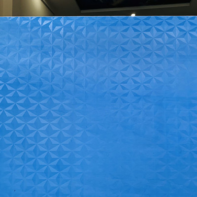 Decal dán kính mờ hình thoi mà xanh dương có sẵn keo - decal dán cửa kính văn phòng - decal dán cửa sổ Bibin