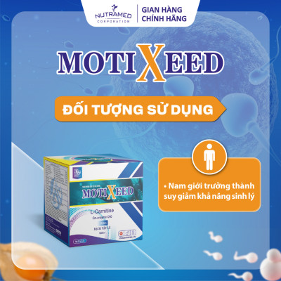 Gói uống Motixeed hỗ trợ tăng cường sinh lực và cải thiện khả năng sinh lý nam (30 gói) - Nutramed