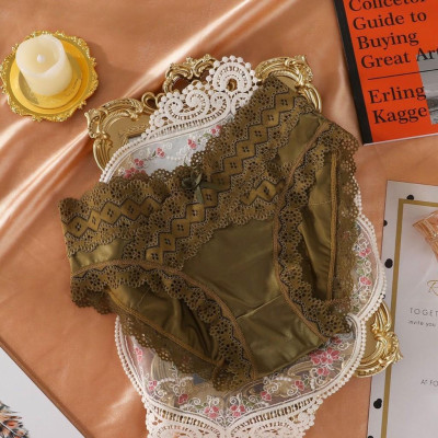 COMBO 5 QUẦN LÓT NỮ THUN LẠNH PHỐI REN LƯNG CHÉO 1720