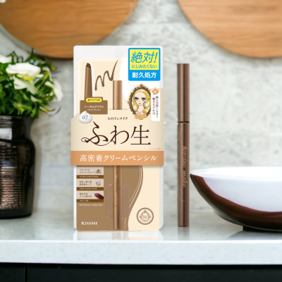 Bút Chì Kem Kẻ Mí Mắt Chống Trôi Nước Lõi Mịn Màu Nâu Hazel Kissme Heroine Make