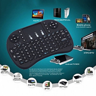 Bàn phím Wireless mini UKB500- Bàn phím không dây mini keyboard kiêm chuột cảm ứng đa năng wireless - Hàng chính hãng