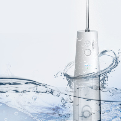 Máy tăm nước cá nhân (Máy tăm nước du lịch) MAXVI FL01 Có nút điều chỉnh tốc lực  Bảo hành 1 năm 1 đổi 1 Đèn led sáng công tắc Bình nước 300ml thoải mái dùng