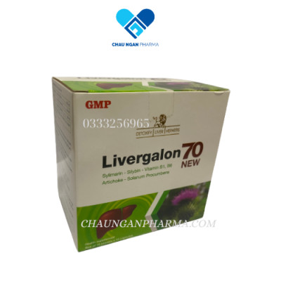 LIVERGALON 70 MDP Hộp 100 viên - giúp thanh nhiệt giải độc gan -  tăng cường chức năng gan - chống oxy hóa - bảo vệ tế bào gan