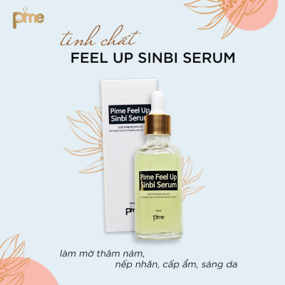 TINH CHẤT DƯỠNG TRẮNG VÀ MỜ VẾT NÁM DA PIME FEEL UP SINBI SERUM 50ml