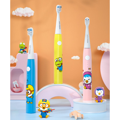 Bàn chải điện sóng âm cho bé Pororo Kids Hàn Quốc loại bỏ mảng bám trên răng hiệu quả