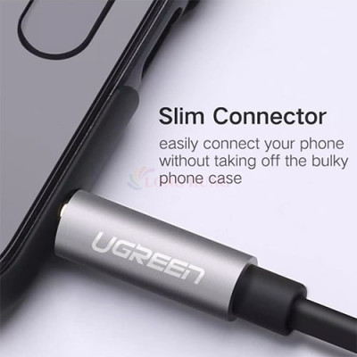 Cáp chuyển AV 3.5mm sang 2 đầu tai nghe Ugreen Audio Splitter Cable with Braid 20cm AV123 - Hàng chính hãng