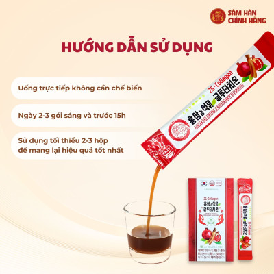 2G – Collagen Hồng sâm lựu Glutathione (10ml x 30stick) – Daedong