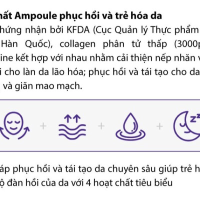 Tinh chất dưỡng da phục hồi và trẻ hóa Ampoule Labo DERMAFIRM - Bio Correction Ampoule Collagen R4 (50ml)