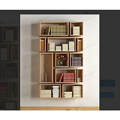 Bộ 12 Kệ Sách Treo Tường Tundo CTBST12 KT 180 x 105 x 20cm
