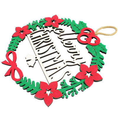 Bảng Gỗ Treo Tường Trang Trí Giáng Sinh - Bách Mộc - Noel Hoa