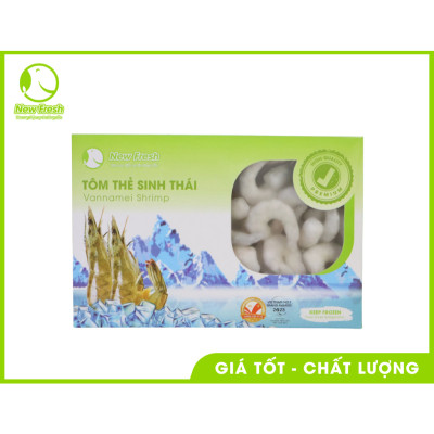  [GIAO NHANH HCM] Tôm Thẻ Sinh Thái Hữu Cơ Bóc Nõn Size Lớn - Hộp 500Gr