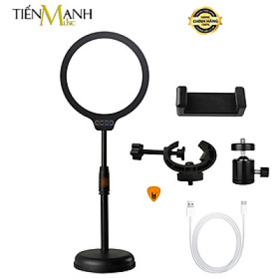 [Loại Tốt] Đèn Livestream Kiêm Giá Đỡ Điện Thoại ZQ-02 LED Đổi 3 Màu ZQ02 Hàng Chính Hãng - Kèm Móng Gẩy DreamMaker