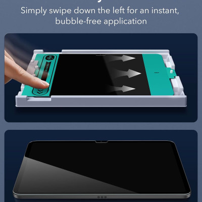 Kính cường lực dán màn hình cho iPad Gen 11 / iPad Gen 10 2025/2022 ESR Tempered Glass Screen Protector - Hàng Chính Hãng